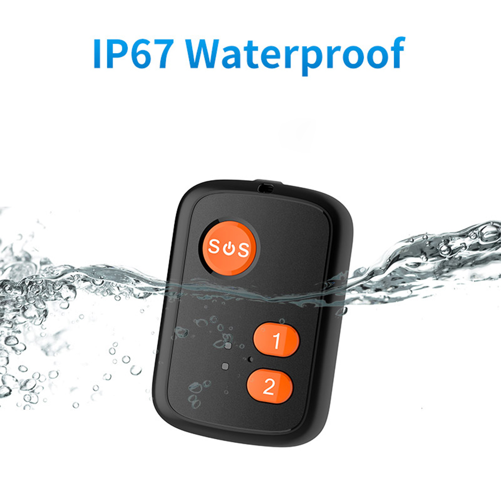 Fall down alert Waterproof 4G GPS Tracker with 1000mAh long