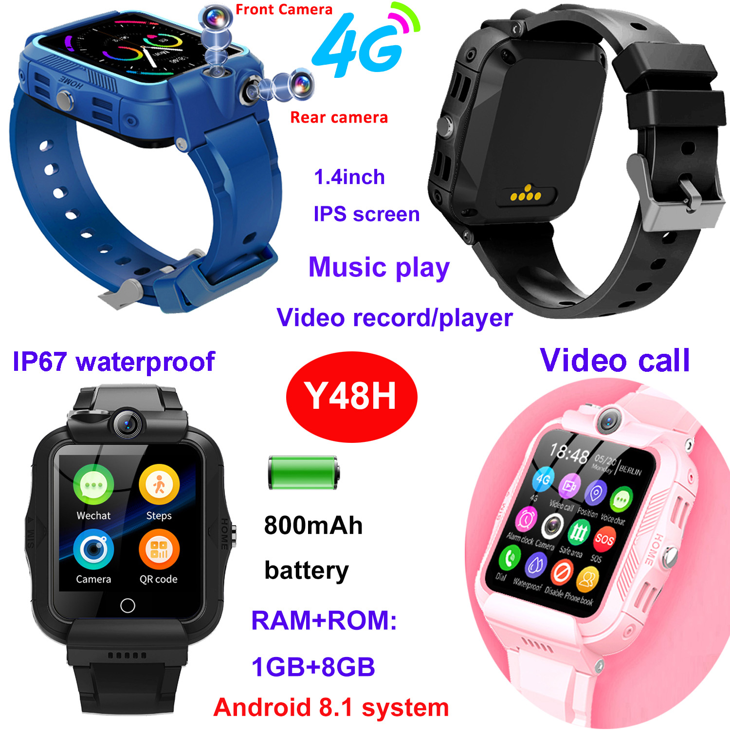 Smartwatch on sale 4g waterproof